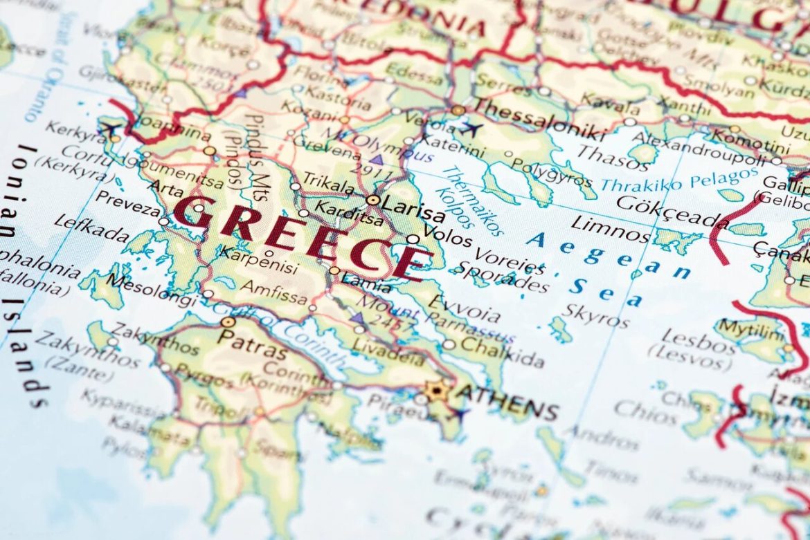Mapa Grecji