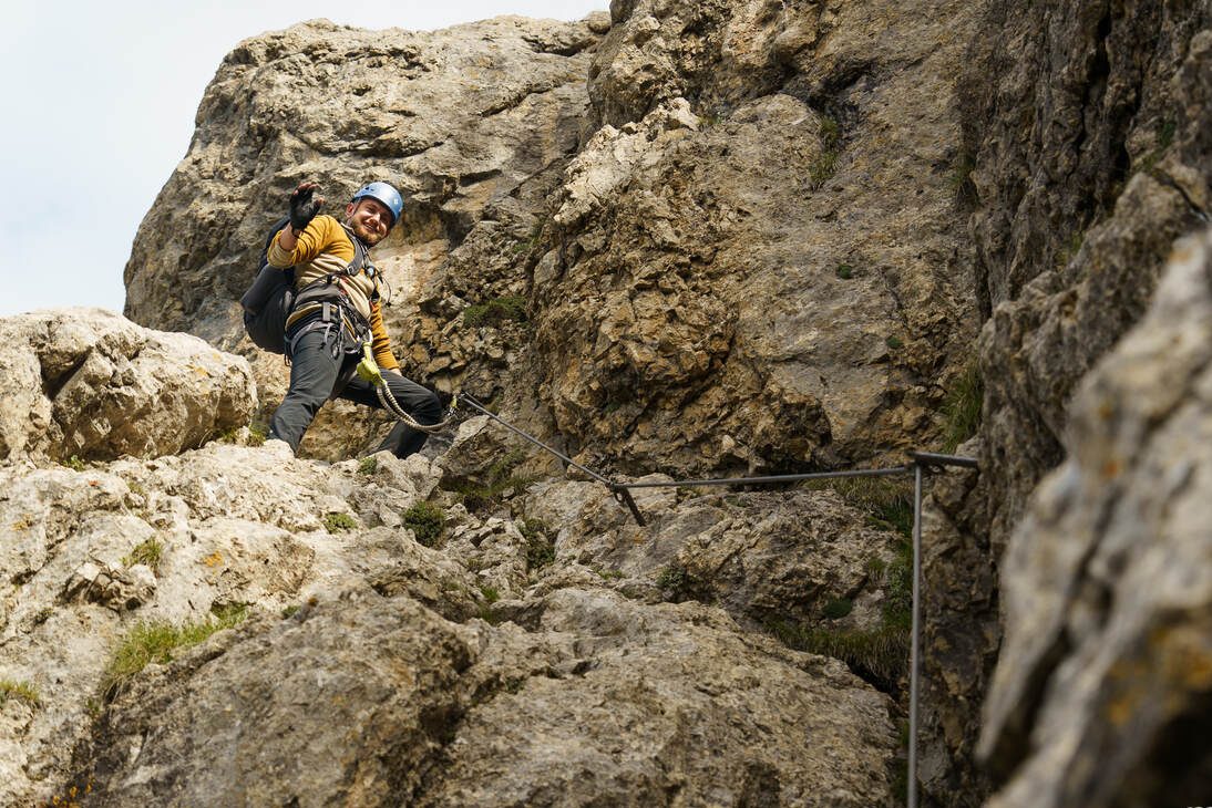 obóz via ferrata w Austrii w rejonie Dachstein